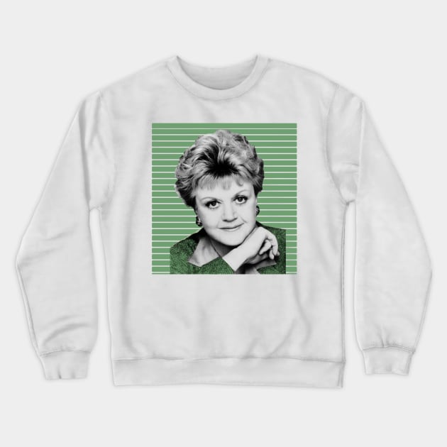 Angela-Lansbury-Scandal - With Green Dress . Crewneck Sweatshirt by MIXCOLOR